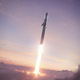 Conceptual image of a Starship launch involving both stages of the reuseable system.